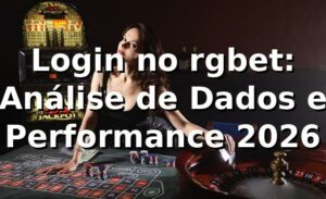 Login no rgbet: Análise de Dados e Performance 2026 📊